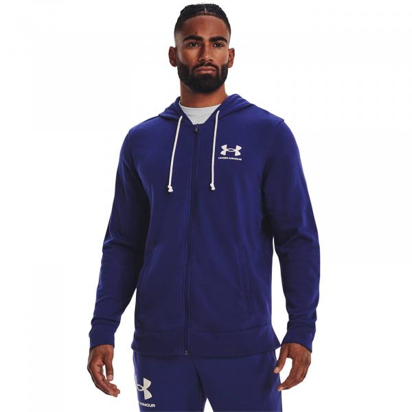 Mikina Under Armour Rival Terry LC FZ Blue M