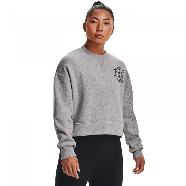 Mikina Under Armour Prjct Rock Fleece LC Crew Gray S
