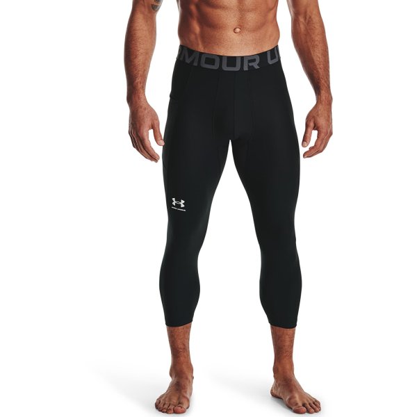 Legíny Under Armour Hg Armour 3/4 Legging Black/ White XL