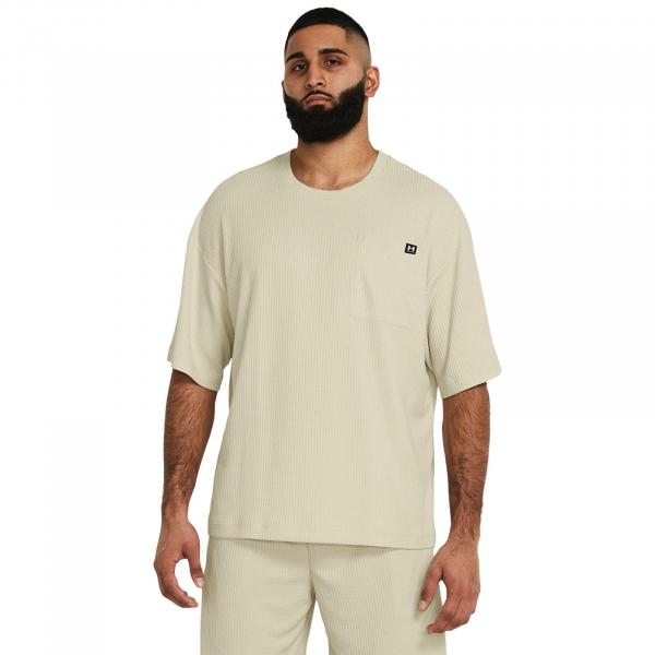 Tričko Under Armour Rival Waffle Crew Brown M