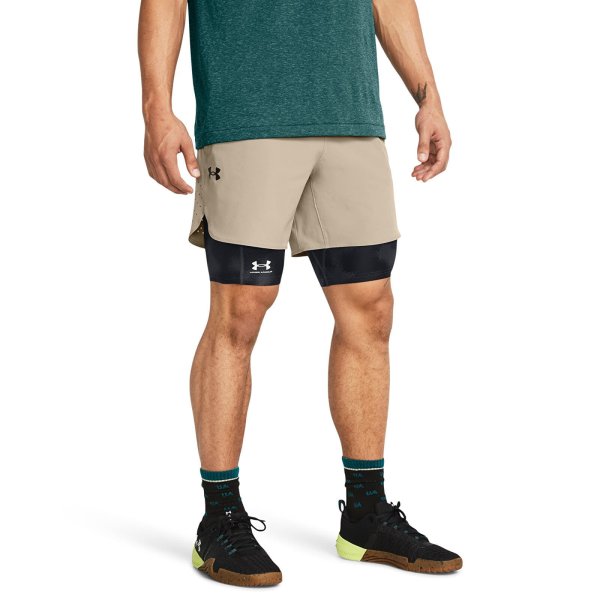 Šortky Under Armour Peak Woven Shorts Brown XXL