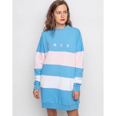 Mikina Lazy Oaf Blue Lazy Stripe Sweat Shirt blue