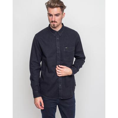 Košile Lee Button Down Black Shadow