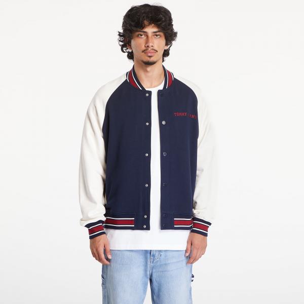 Bunda Tommy Jeans Relaxed Circle T Varsity Bomber Dark Night Navy S