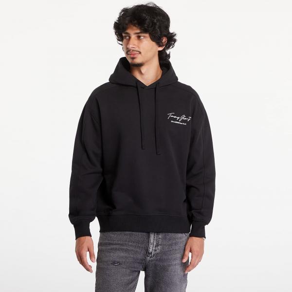 Mikina Tommy Jeans Relaxed Washed Dna Hoodie Black S