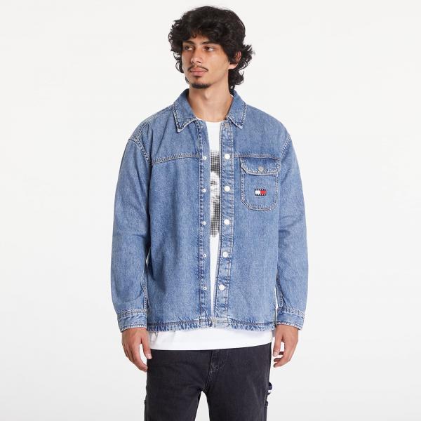 Bunda Tommy Jeans Essential Denim Overshirt Mid Indigo M