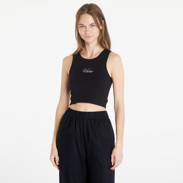 Vans Small Staple Fitted Crop Tank Black XS