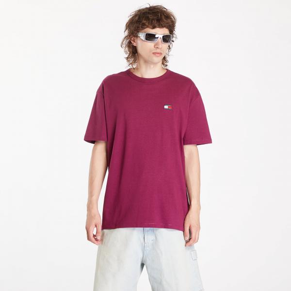 Tričko Tommy Jeans Regular Badge Tee Valley Grape S