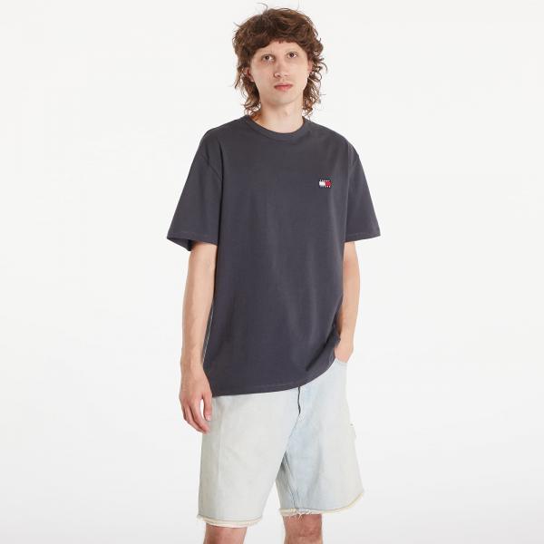 Tričko Tommy Jeans Regular Badge Tee New Charcoal M