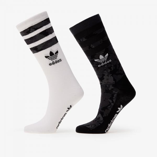 adidas Camo Crew 2-Pack Black/ Multicolor/ White XL