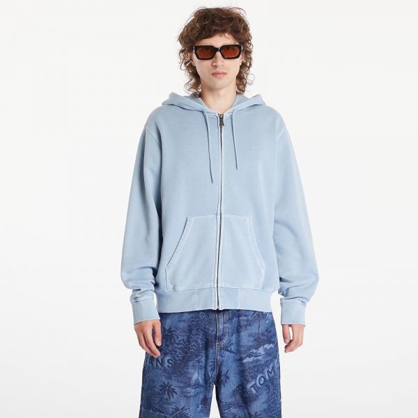 Mikina Carhartt WIP Hooded Duster Script Jacket UNISEX Misty Sky Garment Dyed XS