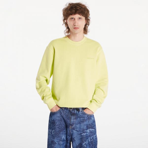 Mikina Carhartt WIP Duster Script Sweatshirt UNISEX Arctic Lime Garment Dyed M