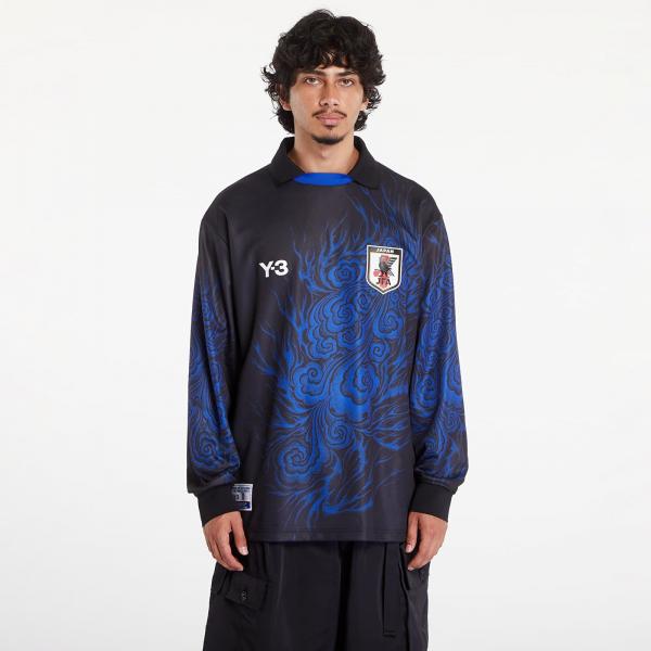 Tričko Y-3 x Yohji Yamamoto JFA Long Sleeve Tee UNISEX Black/ Bold Blue L