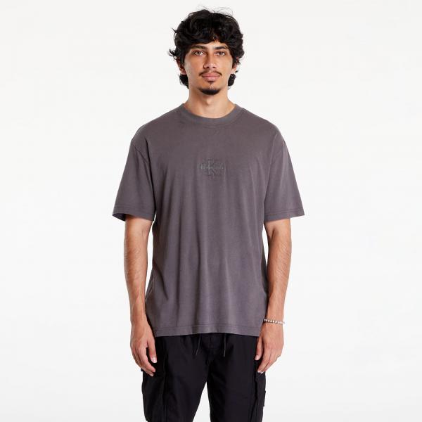 Tričko Calvin Klein Jeans Washed Monologo Short Sleeve Tee Gray M