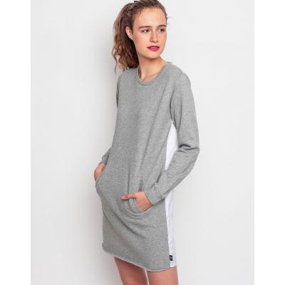 Šaty Stussy Banks Crewneck Grey Heather