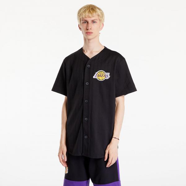 Dres New Era NBA Team Logo Jersey Los Angeles Lakers Black/ True Purple M