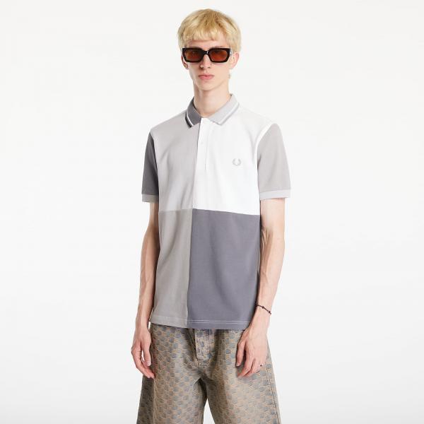 Tričko FRED PERRY Beams Grid Design Fp Polo T-Shirt White M