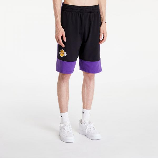 Šortky New Era NBA Colour Block Shorts Los Angeles Lakers Black/ True Purple XL