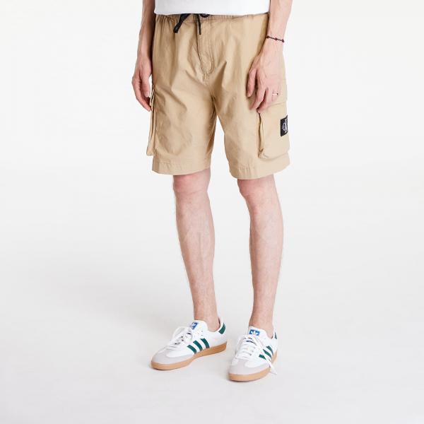 Šortky Calvin Klein Jeans Cargo Shorts Travertine 31