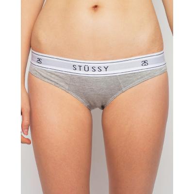 Kalhotky Stussy CLASSIC BRIEF Grey Marle