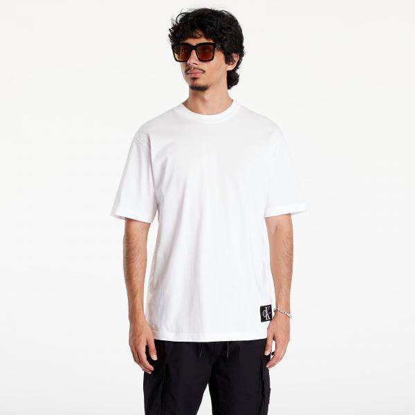 Tričko Calvin Klein Jeans Badge Relaxed Tee White M
