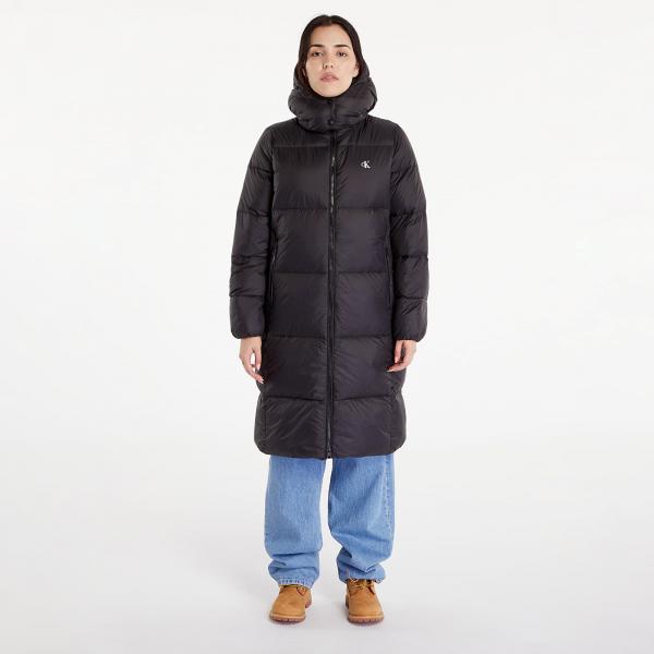 Bunda Calvin Klein Jeans Down Long Puffer Jacket Black L