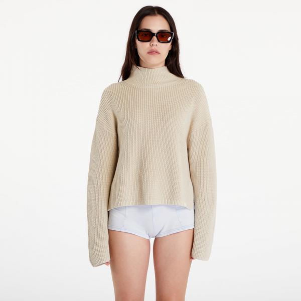 Svetr Calvin Klein Jeans Chunky Loose High Neck Sweater Pelican L