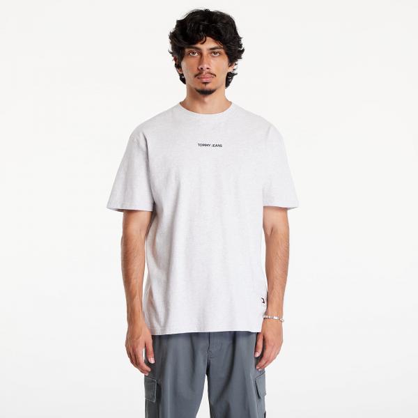 Tričko Tommy Jeans Regular Classic Tee Silver Grey L