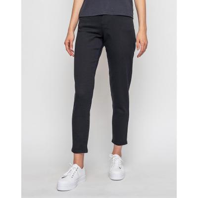 Kalhoty Afends High Waist Slim Jeans Black