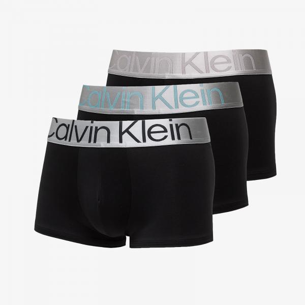 Boxerky Calvin Klein Reconsidered Steel Low Rise Trunk 3-Pack Black M