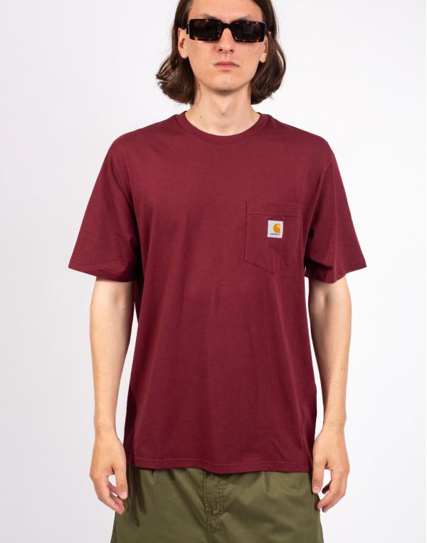 Tričko Carhartt WIP S/S Pocket T-Shirt Malbec
