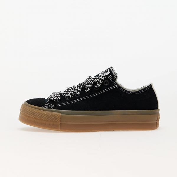 Tenisky Converse Chuck Taylor All Star Lift Platform Suede Black/ Egret/ Light Brown EUR 41