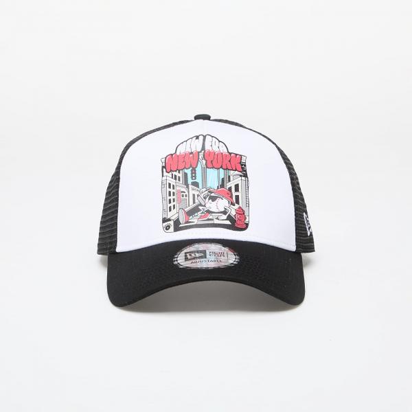 Kšiltovka New Era New York Graphic Print 9FORTY E-Frame Adjustable Trucker Cap Black Universal