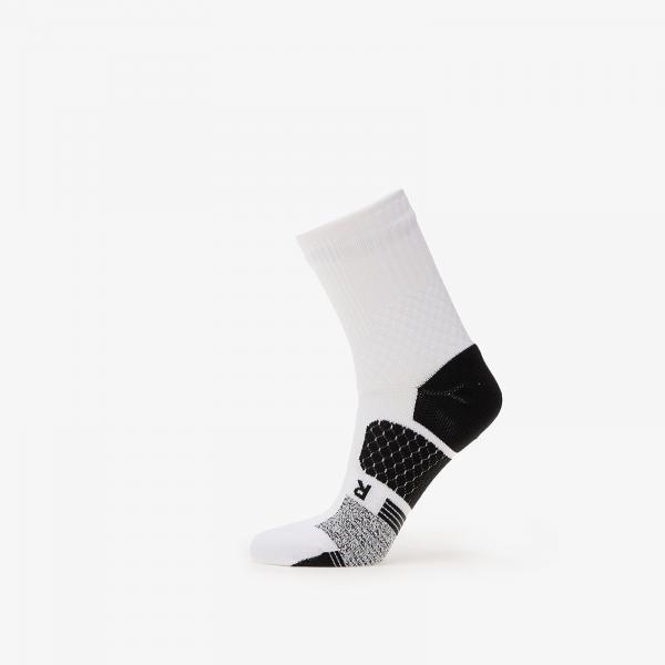Ponožky Under Armour Project Rock AD Playmaker 1-Pack Mid White/ Black/ Purple Gemini L