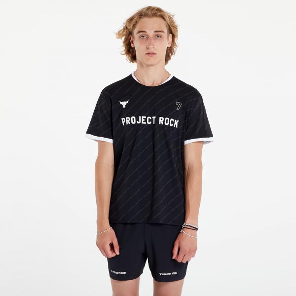 Dres Under Armour Project Rock Rugby Shirt Black/ White L