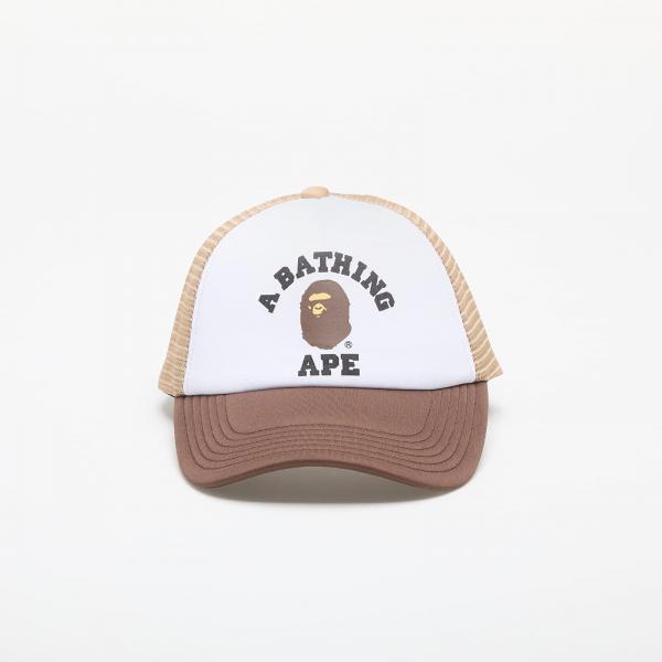 Kšiltovka A BATHING APE College Mesh Cap Beige Universal