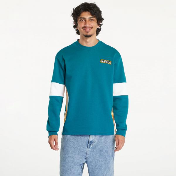 Mikina adidas Adibreak Crew Legacy Teal S