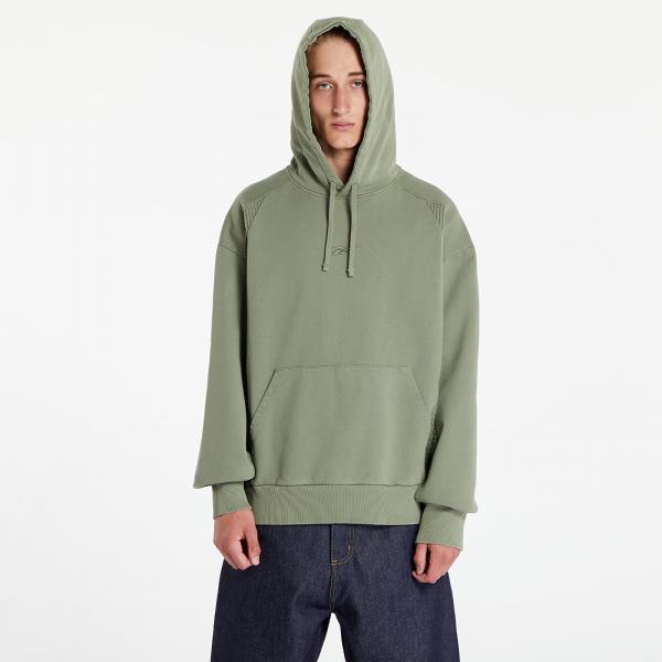 Mikina Reebok Uniform Bi-Material Hooded Forest Green S