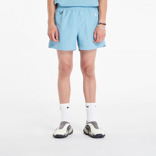 Šortky Nike ACG "Reservoir Goat" Men's 5" Shorts Denim Turq/ University Red/ Summit White XS
