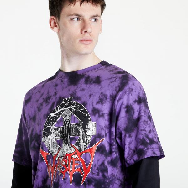 Tričko Wasted Paris T-Age Armor Tie & Dye Black/ Purple M