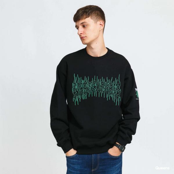 Mikina Wasted Paris Fire Cult Crew Neck Black M