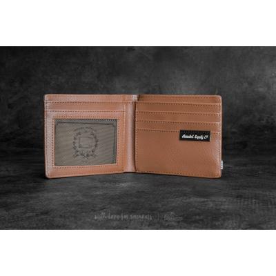 Herschel Supply Co. Hank Leather Wallet Tan Pebbled Leather