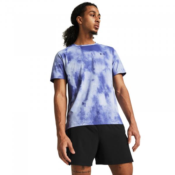 Tričko Under Armour LAUNCH ELITE WASH SS Purple XXL