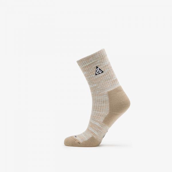 Ponožky Nike ACG Everyday Cushioned Crew Socks 1-Pack Light Bone/ Volt/ Khaki/ Black S