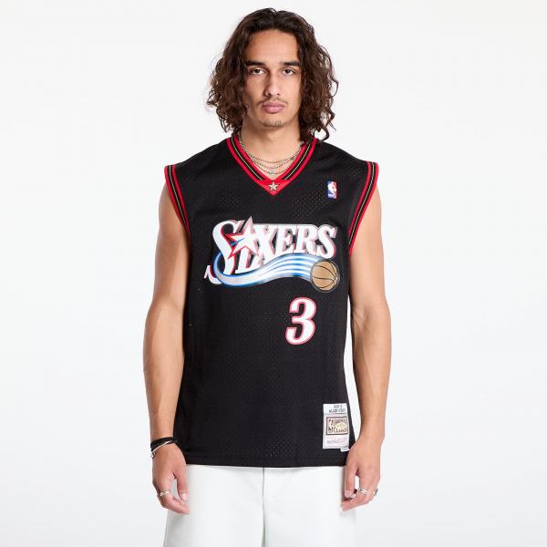 Dres Mitchell & Ness Philadelphia 76ers 3 Allen Iverson Swingman Jersey Black XXL