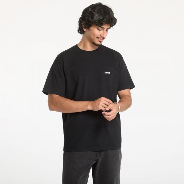 Tričko OBEY Bold Icon Heavyweight Tee Jet Black M