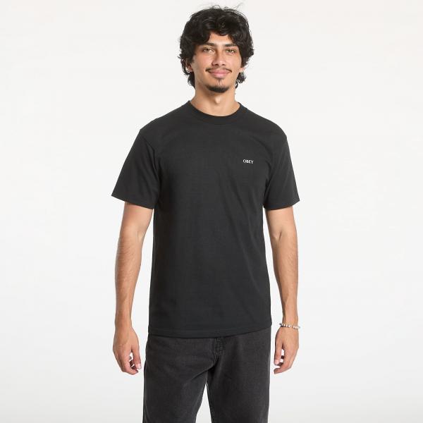 Tričko OBEY Geometric Power Canvas Black M