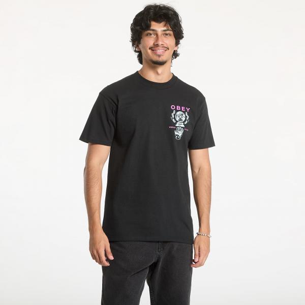 Tričko OBEY Helping Hand Black S
