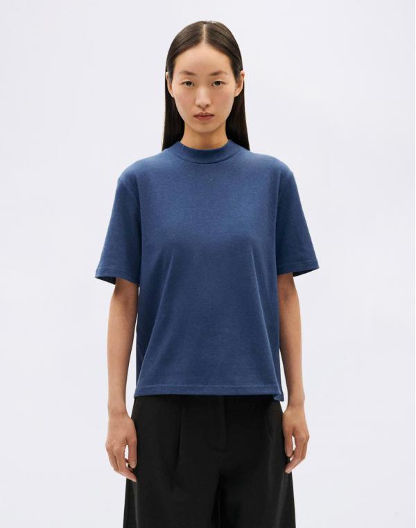 Tričko Thinking MU Dark Heritage Hemp Aidin T-shirt BLUE