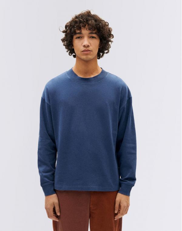 Tričko Thinking MU Dark Heritage Hemp Doug T-Shirt BLUE